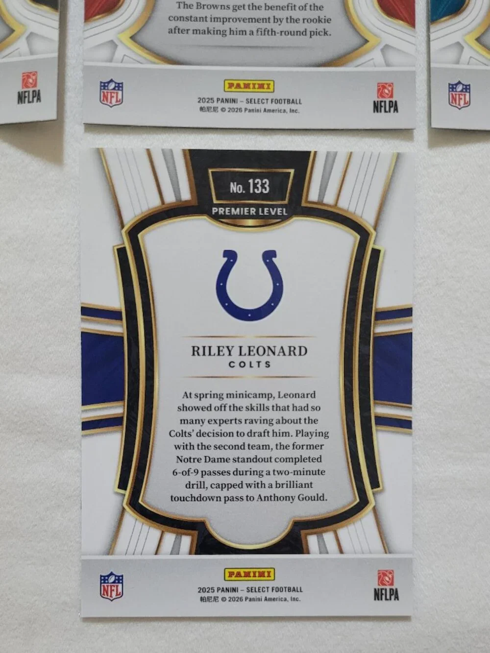 2025 Panini Select NFL Trading Card Lot Football 16 Cards